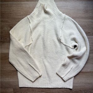 Universal Thread Cream Cowl Neck Sweater